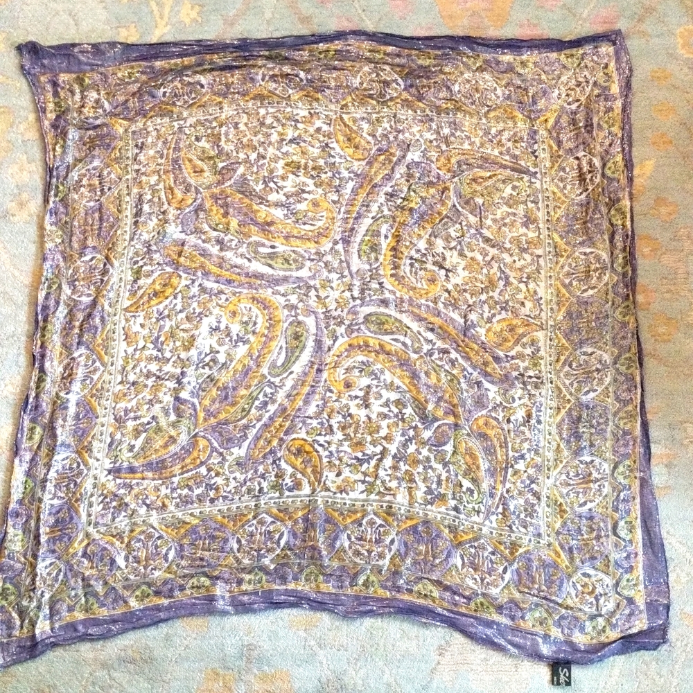 Sherry's New York shimmery foulard scarf